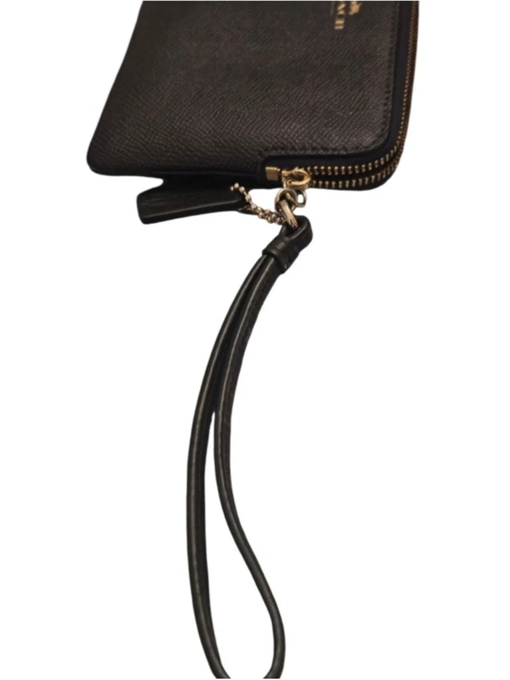 Coach Navy Blue Leather Wristlet One Size